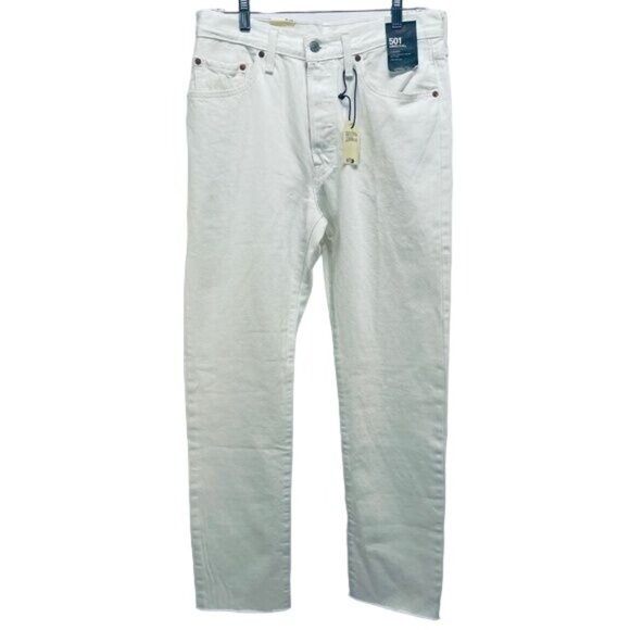 Levi's Denim - Levi’s 501 Jeans Size 30x32 Women’s High Rise Straight Leng White New